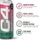C4 Smart Energy Drink - Sugar Free Performance Fuel & Nootropic Brain Booster, Coffee Substitute or Alternative | Peach Mango Nectar 16 Oz - 12 Pack - Image 2